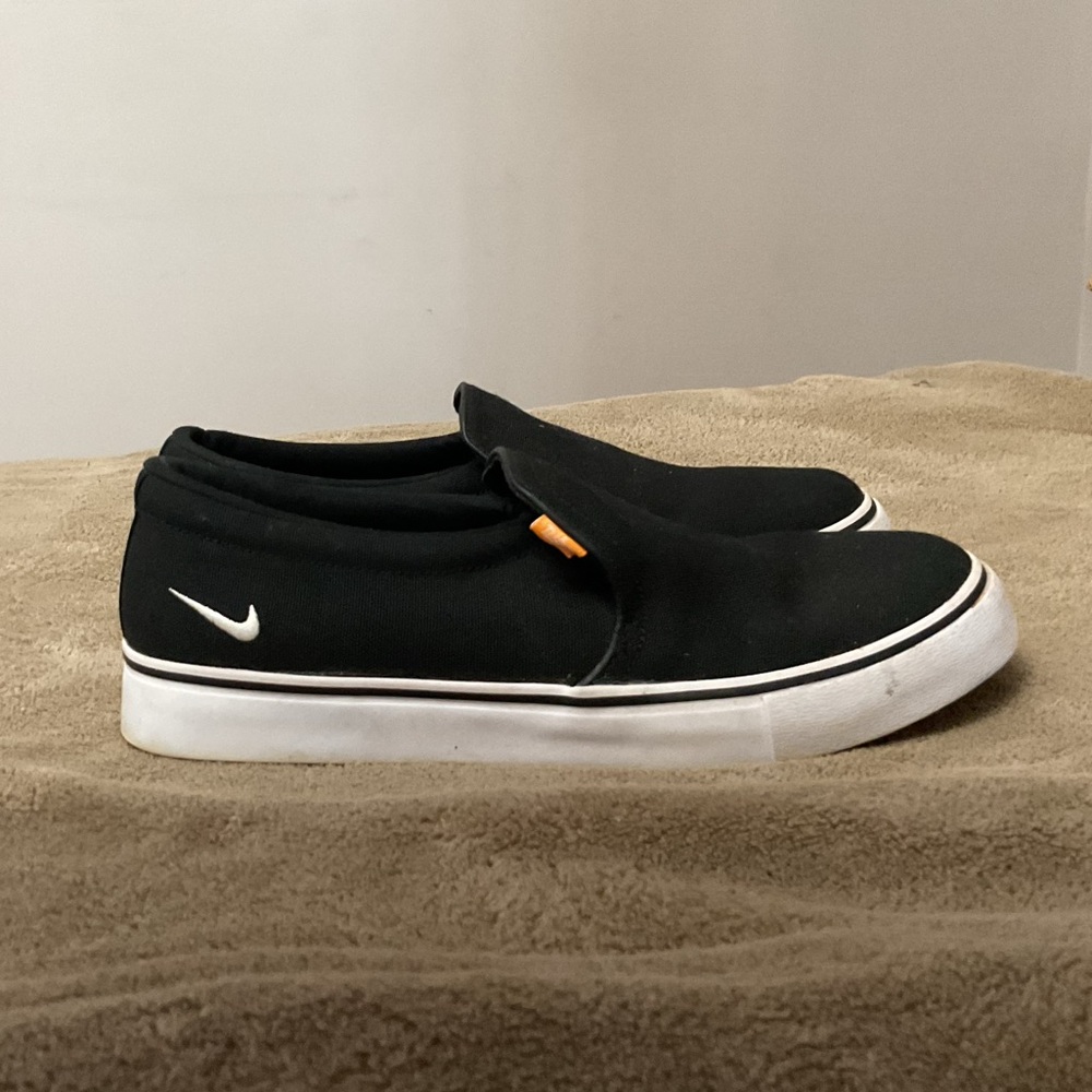 Nike Black and White Slip-On Sneakers